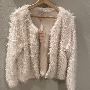 Candie’s Ivory Teddy Coat